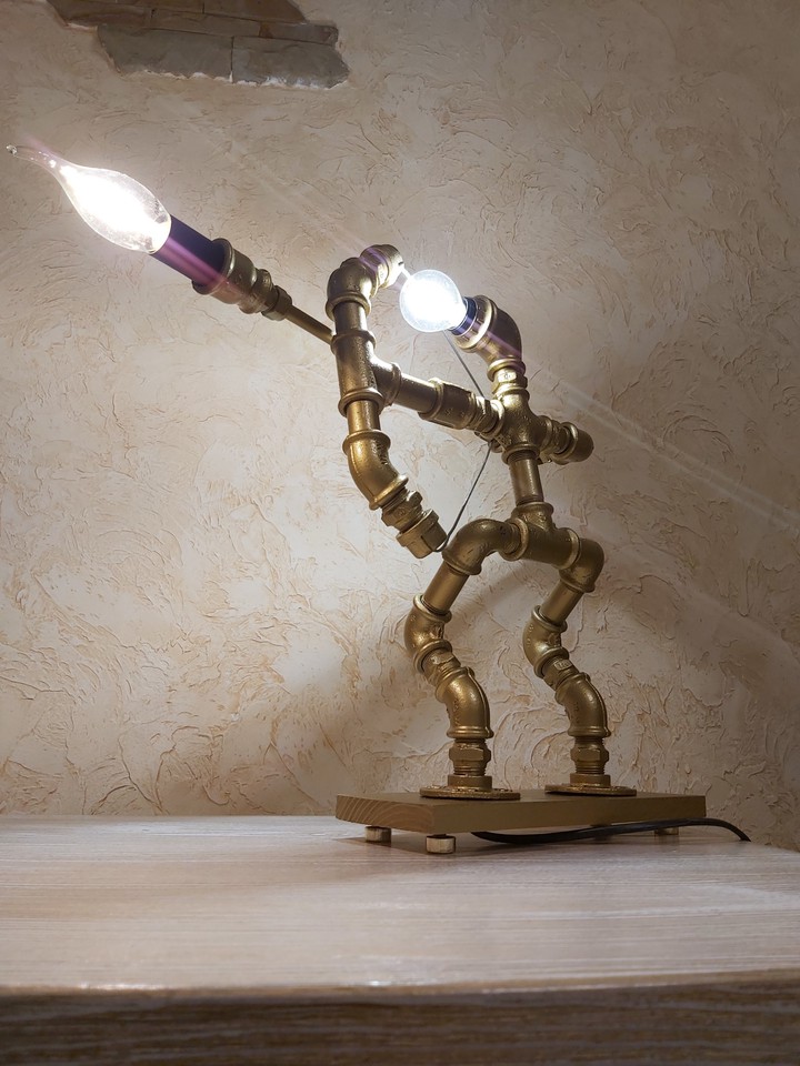 lamp in industrial style.  lamp loft.  archer.