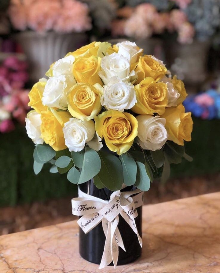 fiori gialli & white