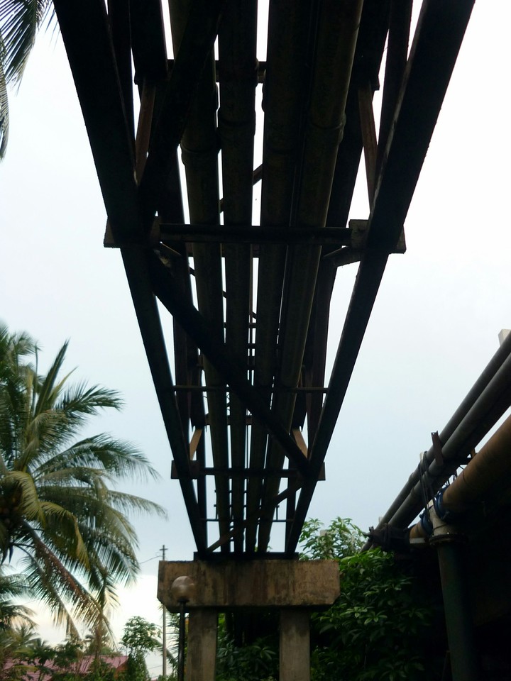 under bridge