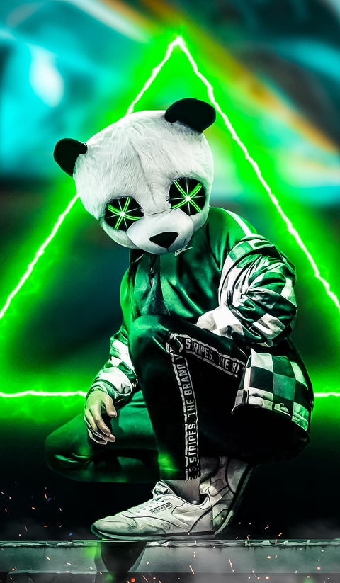 Panda mask man