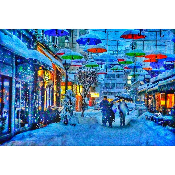 Umbrellas in Greece