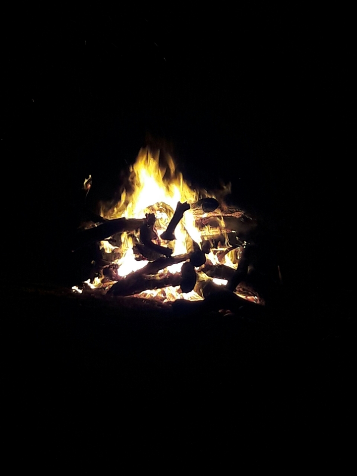 Fire pit.
