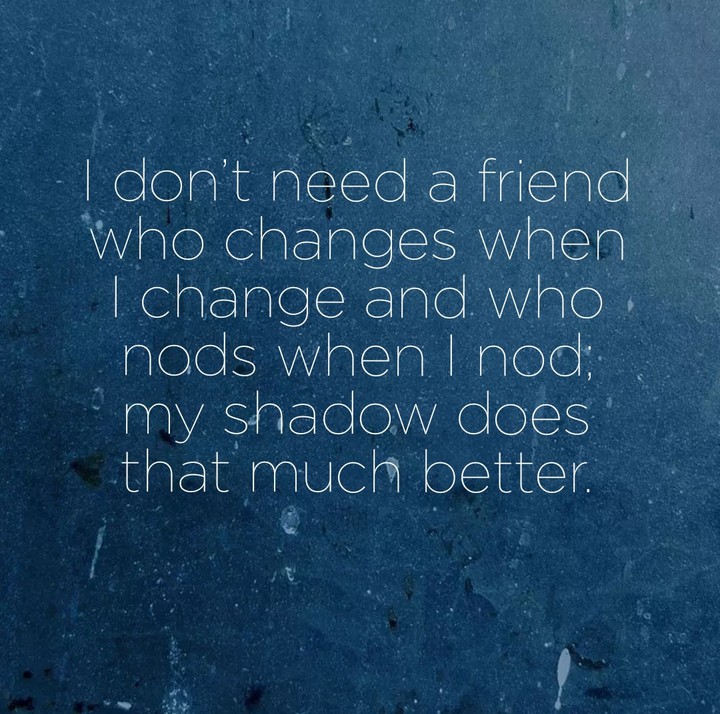 People come and go there is no time to lose friendships