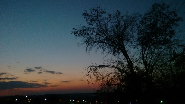 a noite...