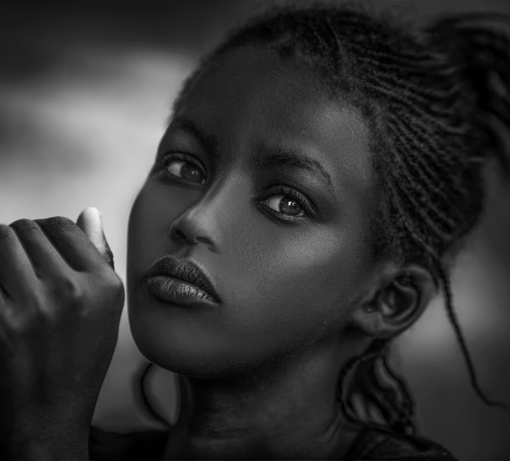 girl. black and. white