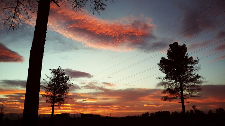 zarand , sunset