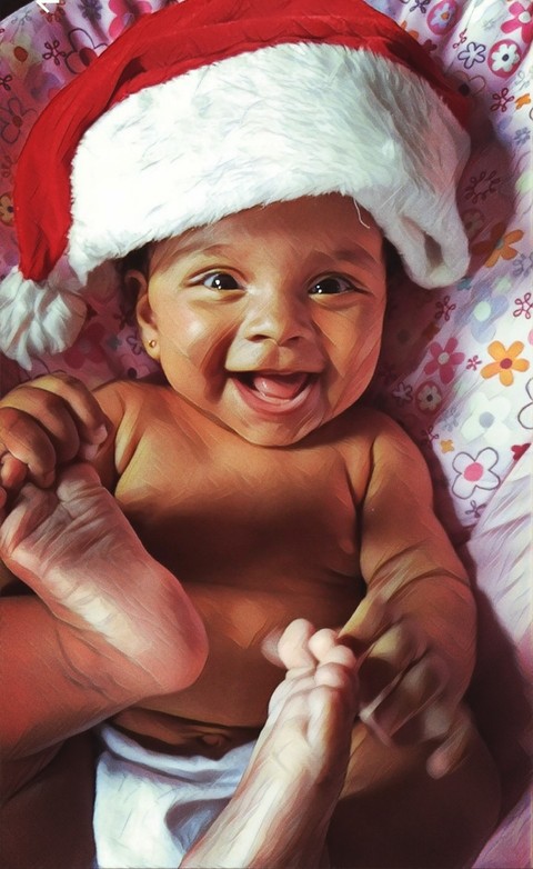 Children happy Christmas