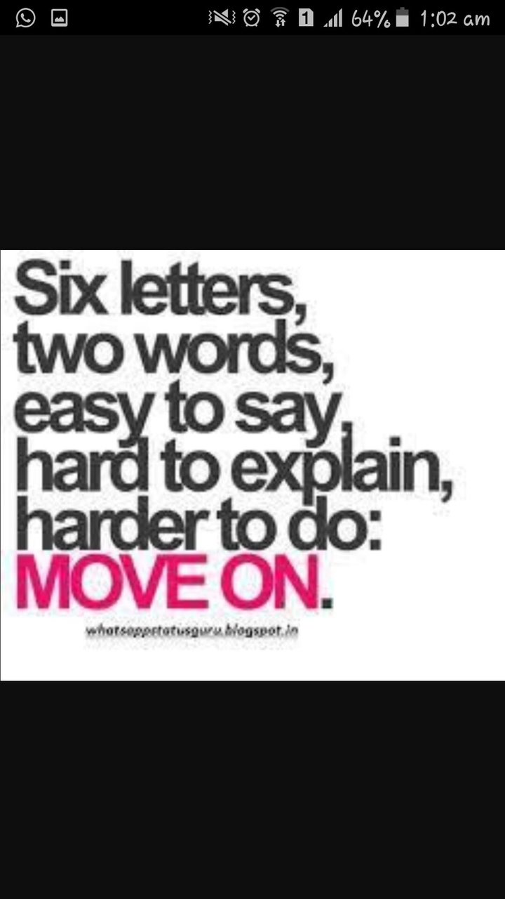 move on