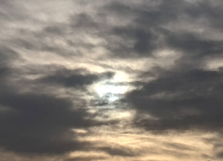 through the clouds