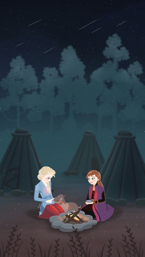 ELSA AND ANNA • NIGHT IN THE CAMP •