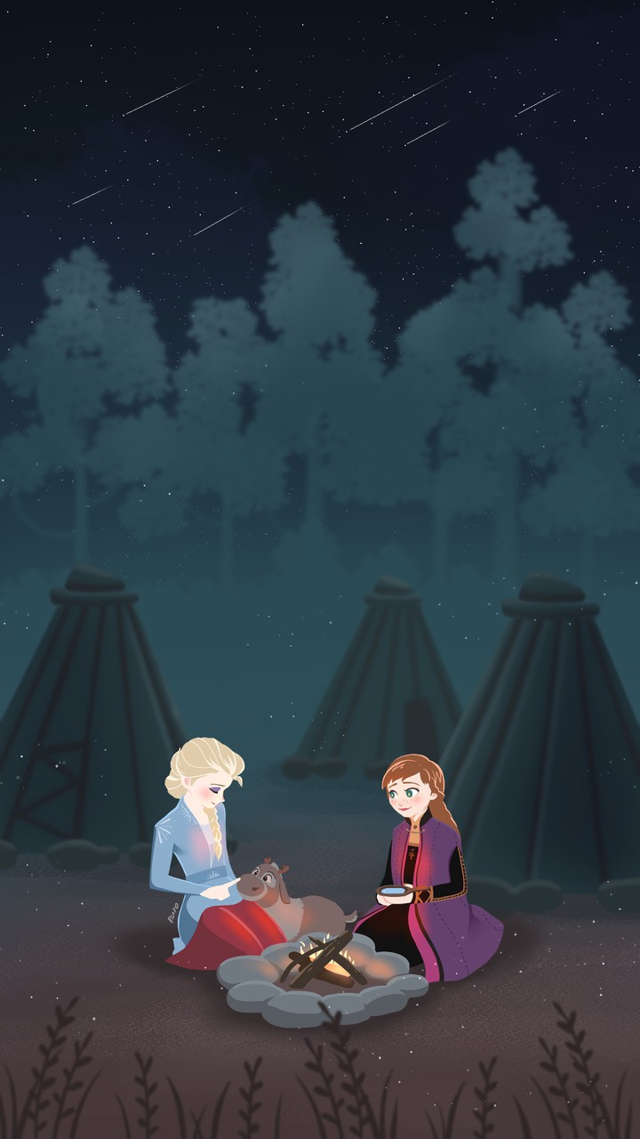 ELSA AND ANNA • NIGHT IN THE CAMP •