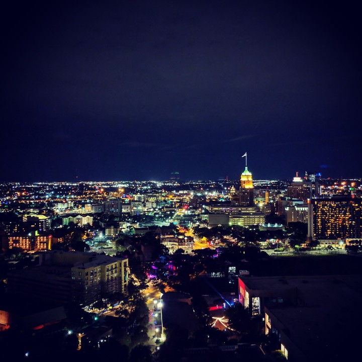 San Antonio as seen from above