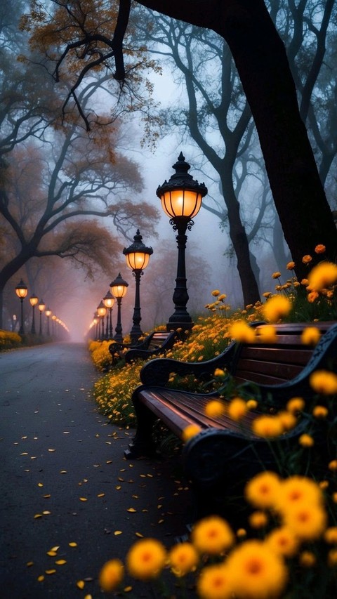 Orange, Autumn, Sunrise