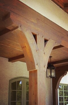 at roof standing column.