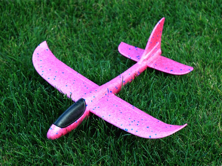 Pink aircraft