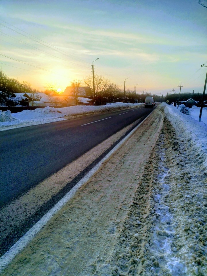 Winter sunset