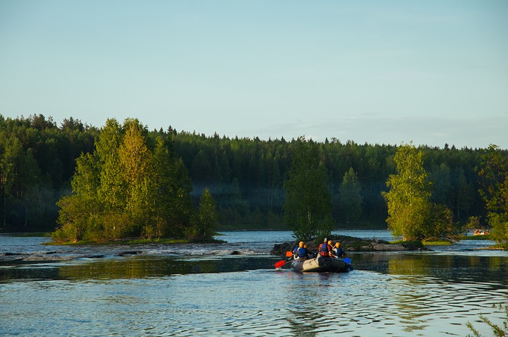 Порог Большой Толли, река Шуя, Карелия
