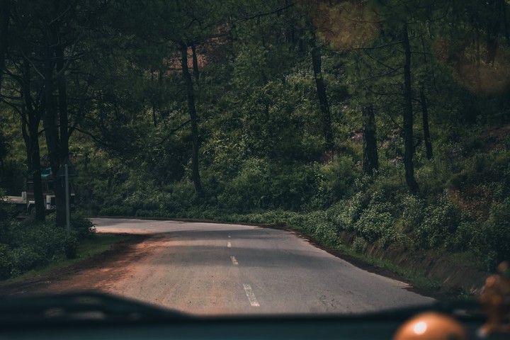 long roads and sharp turns