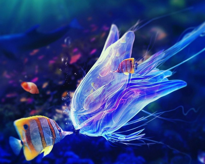 Fish Style In The Water.