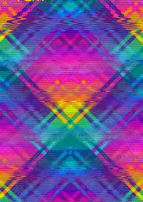 glitch plaid
