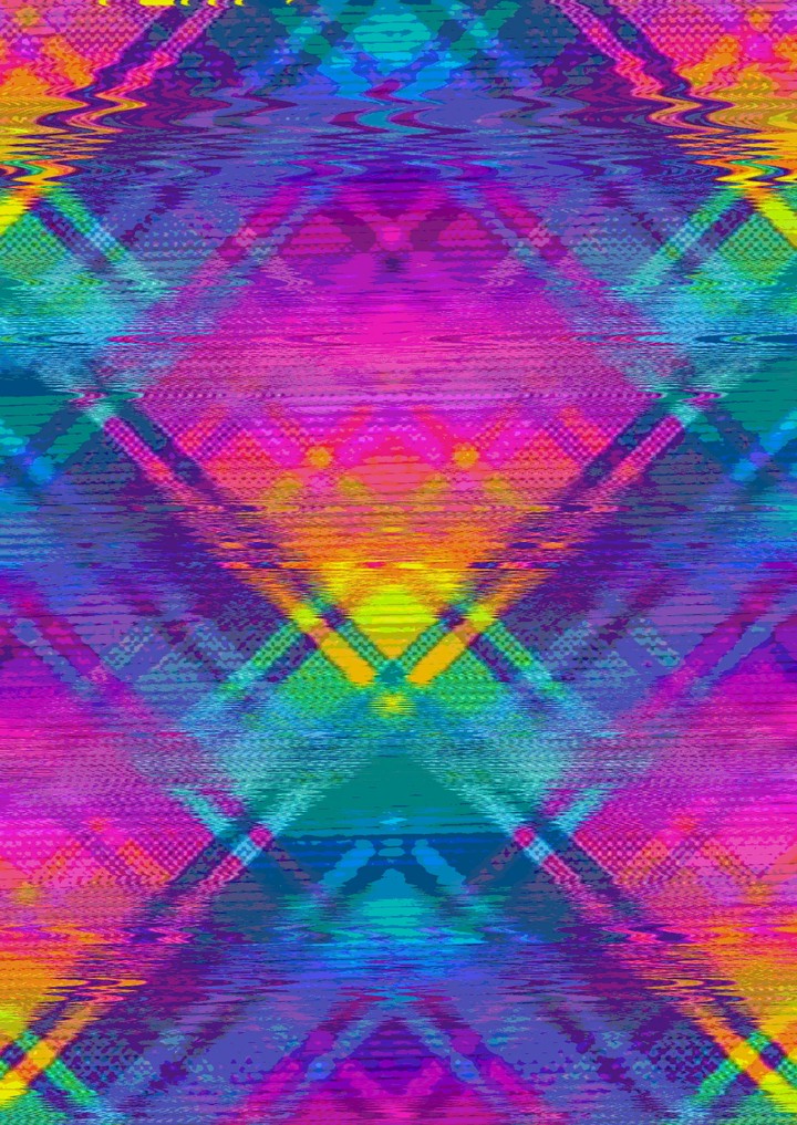 glitch plaid