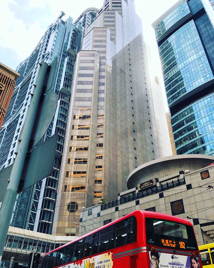 skyscrapers in Hong Kong