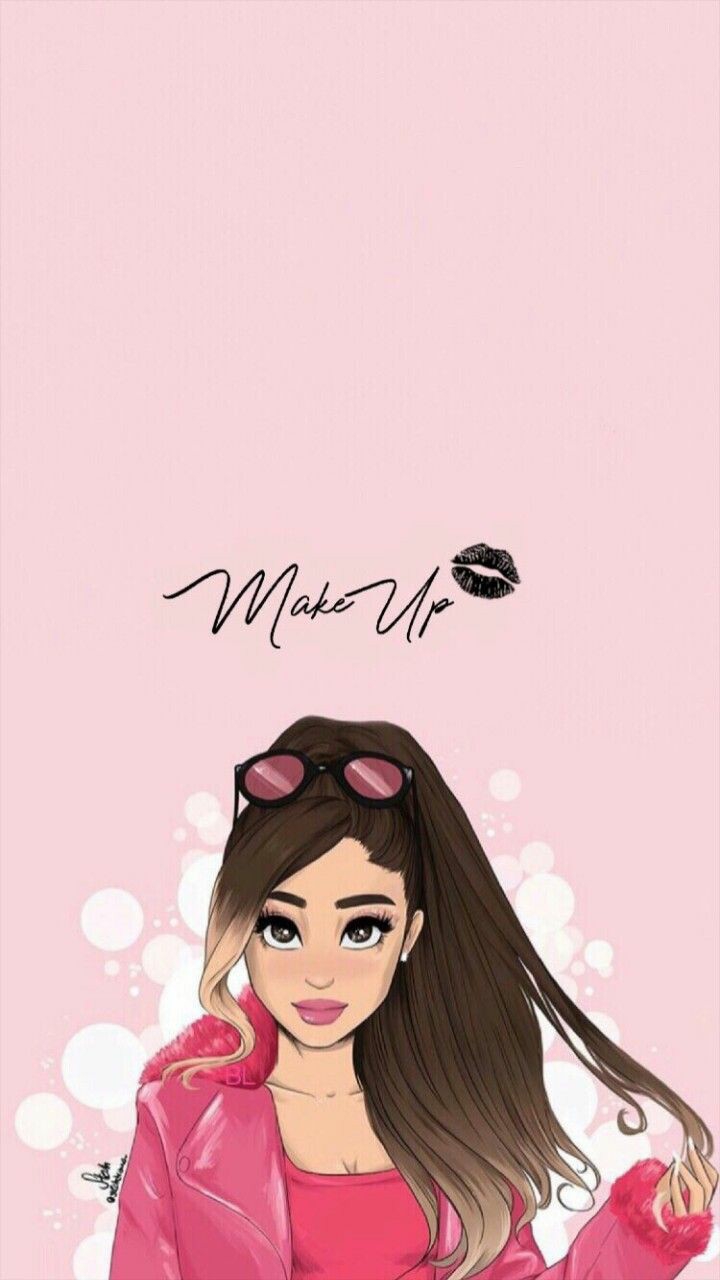 My Ariana Grande wallpaper☁️make up & tun