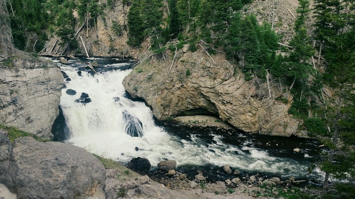 Firehole waterfall