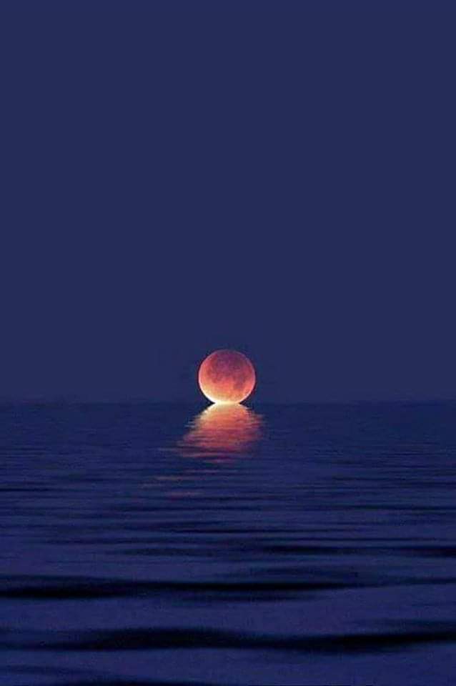 Moon and Sea