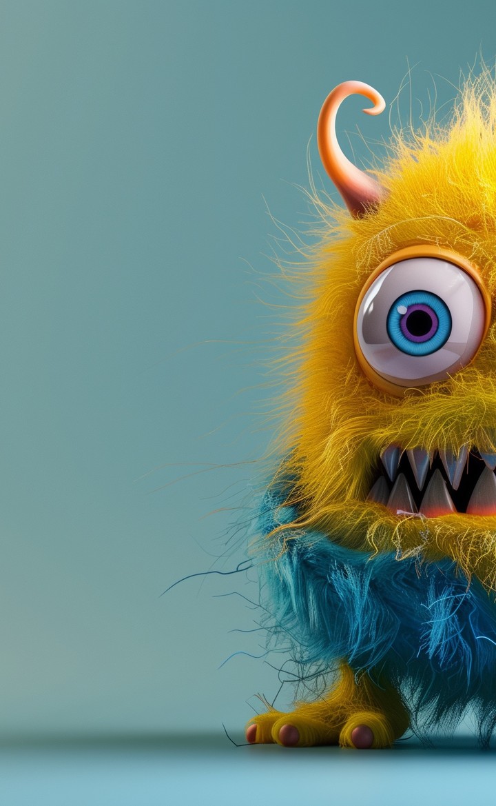 Cute monster halloween