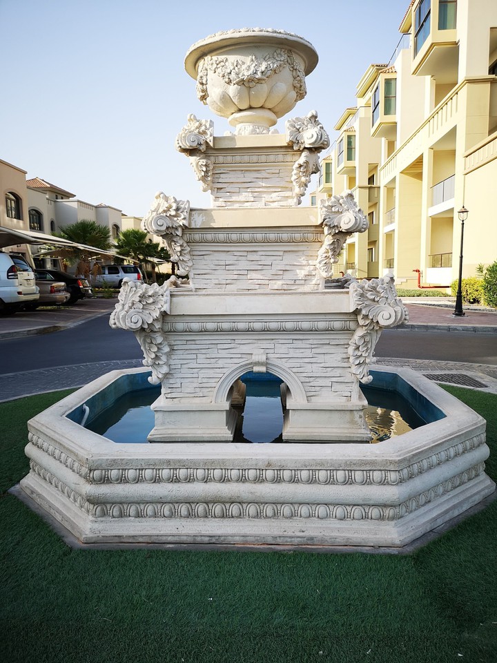 A fountain.