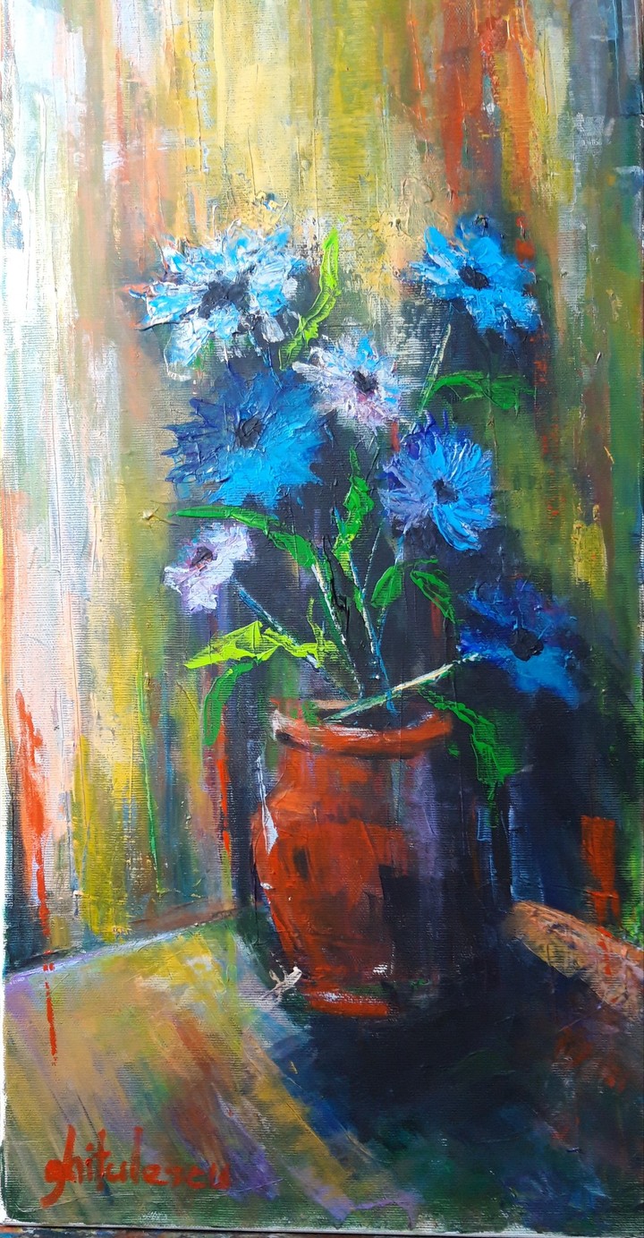 Blue flowers