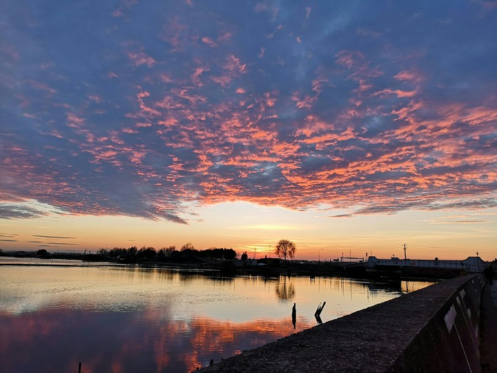 pink sky