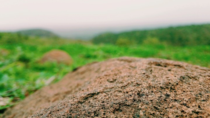 Rock on a hilltop