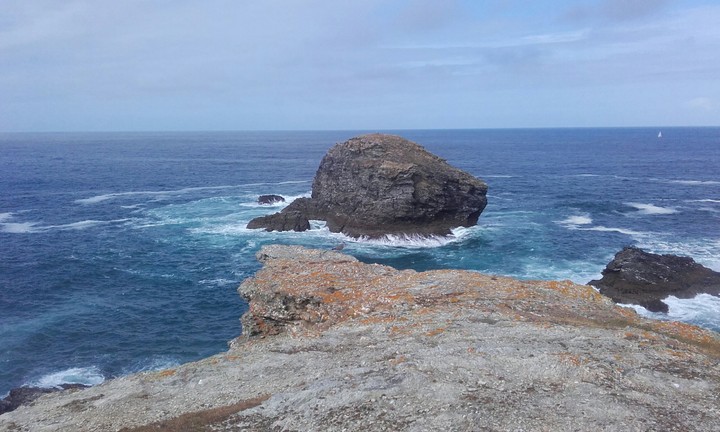 Rock in the Middle of Sea