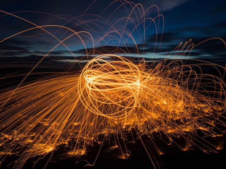 #Ball Long Exposure Sparks