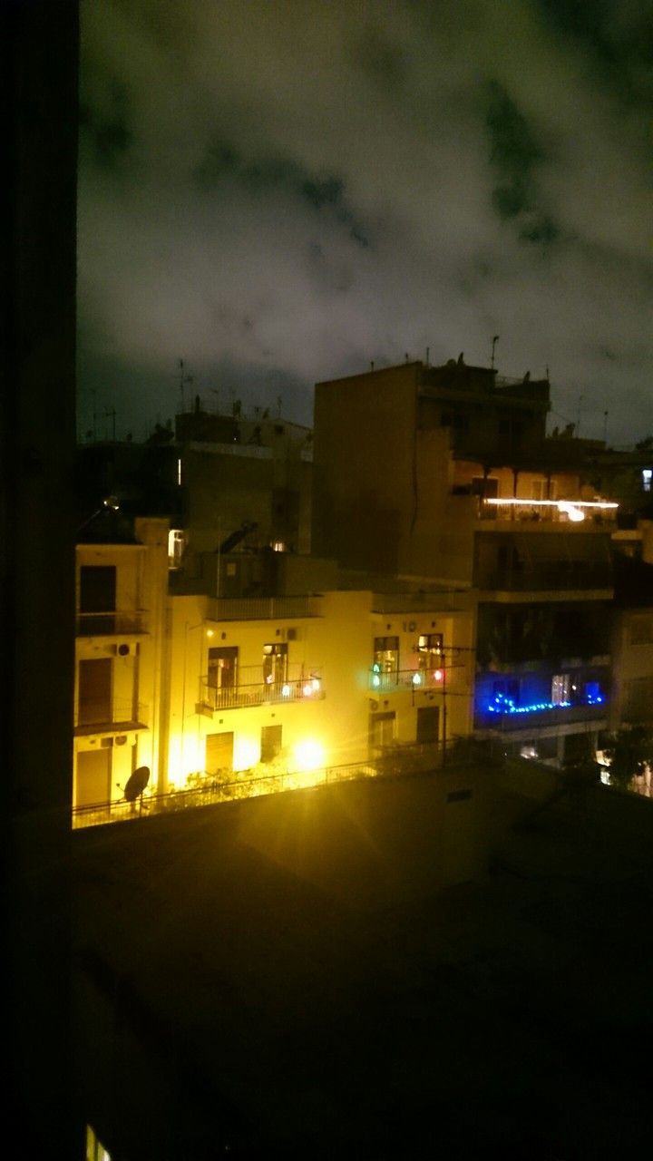 NIGHT VIEW FROM  BALCONY