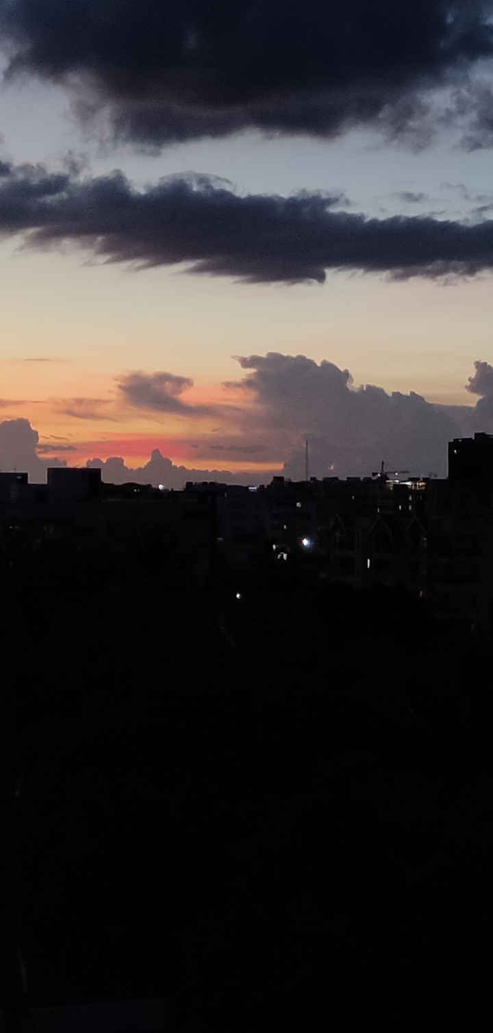 the evening