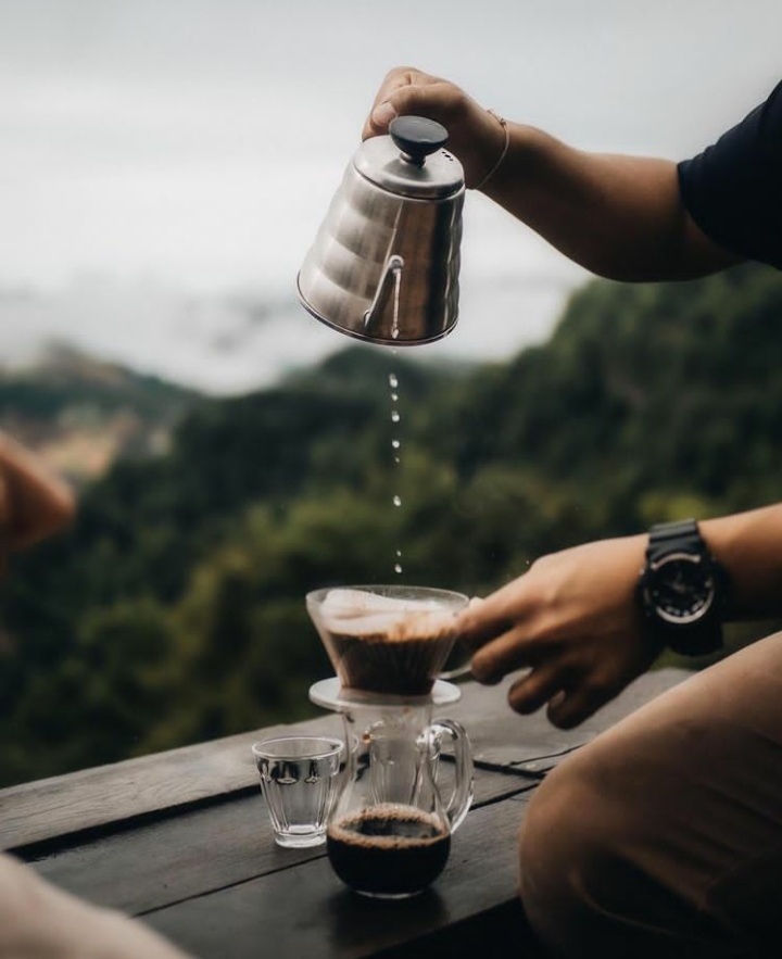 At coffee time