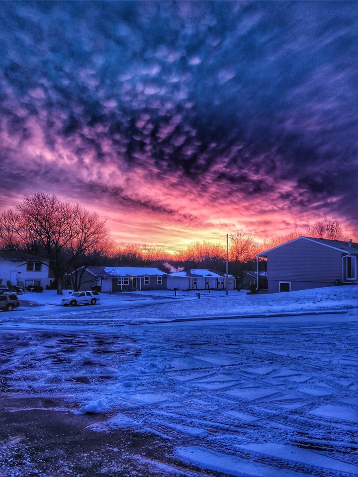 Sunrise and Snow