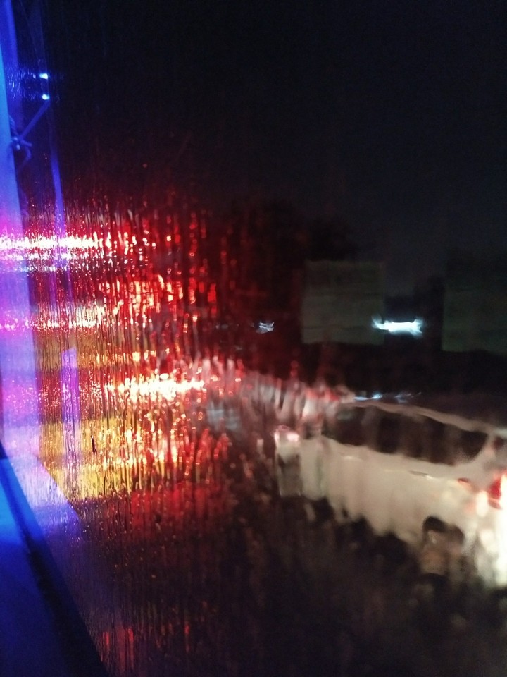 Rain on window