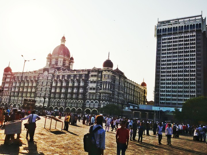 new and old taj hotel, mumbai