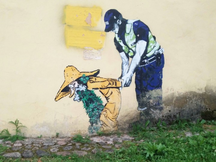 Graffiti in Tartu,  Estonia