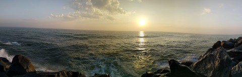 1st sunrise of 2018, Bay of Bengal, open it for clear image