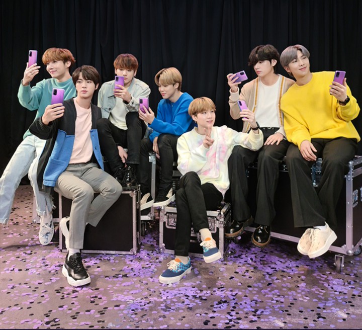 BTS cellphone advertisement