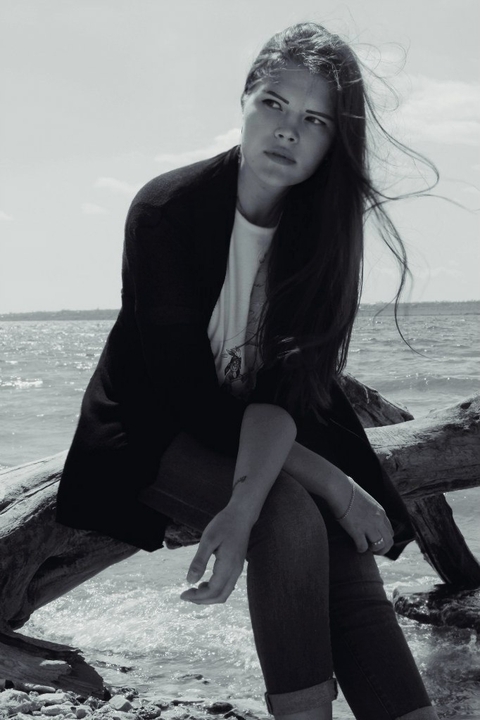 Girl by the river