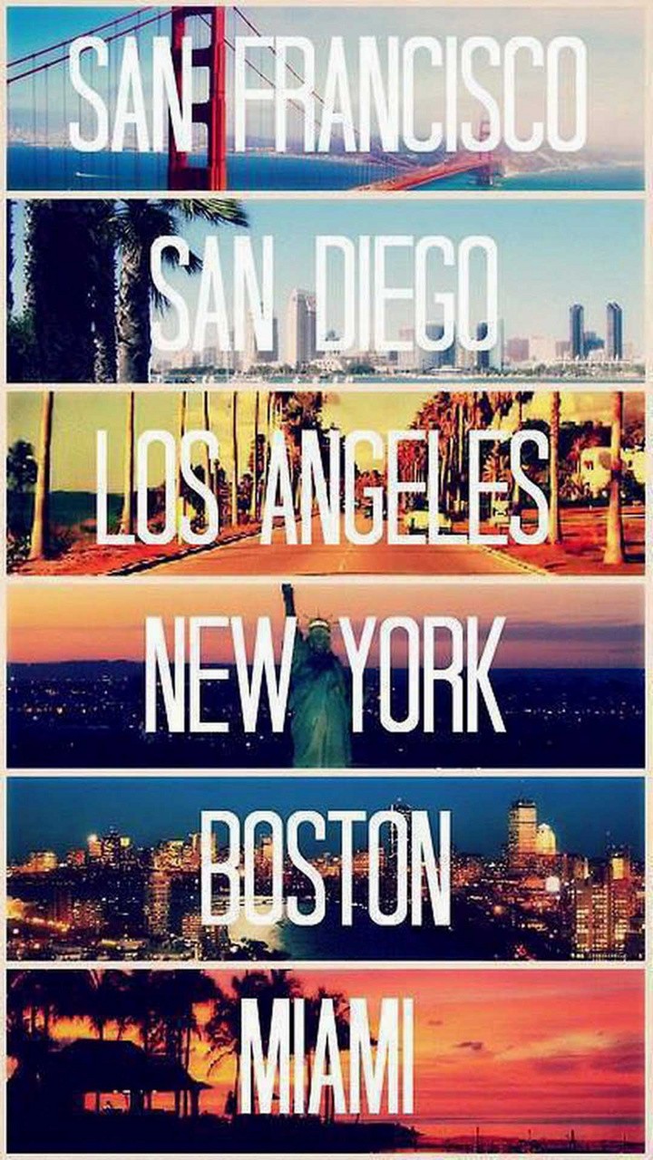 Six countries of the United States of America.