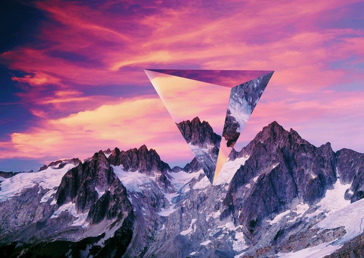 Sunset in the Mountain