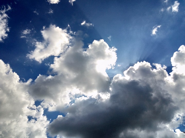 blue sky and clouds
