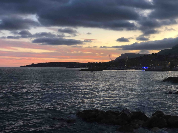 tramonto a Menton
